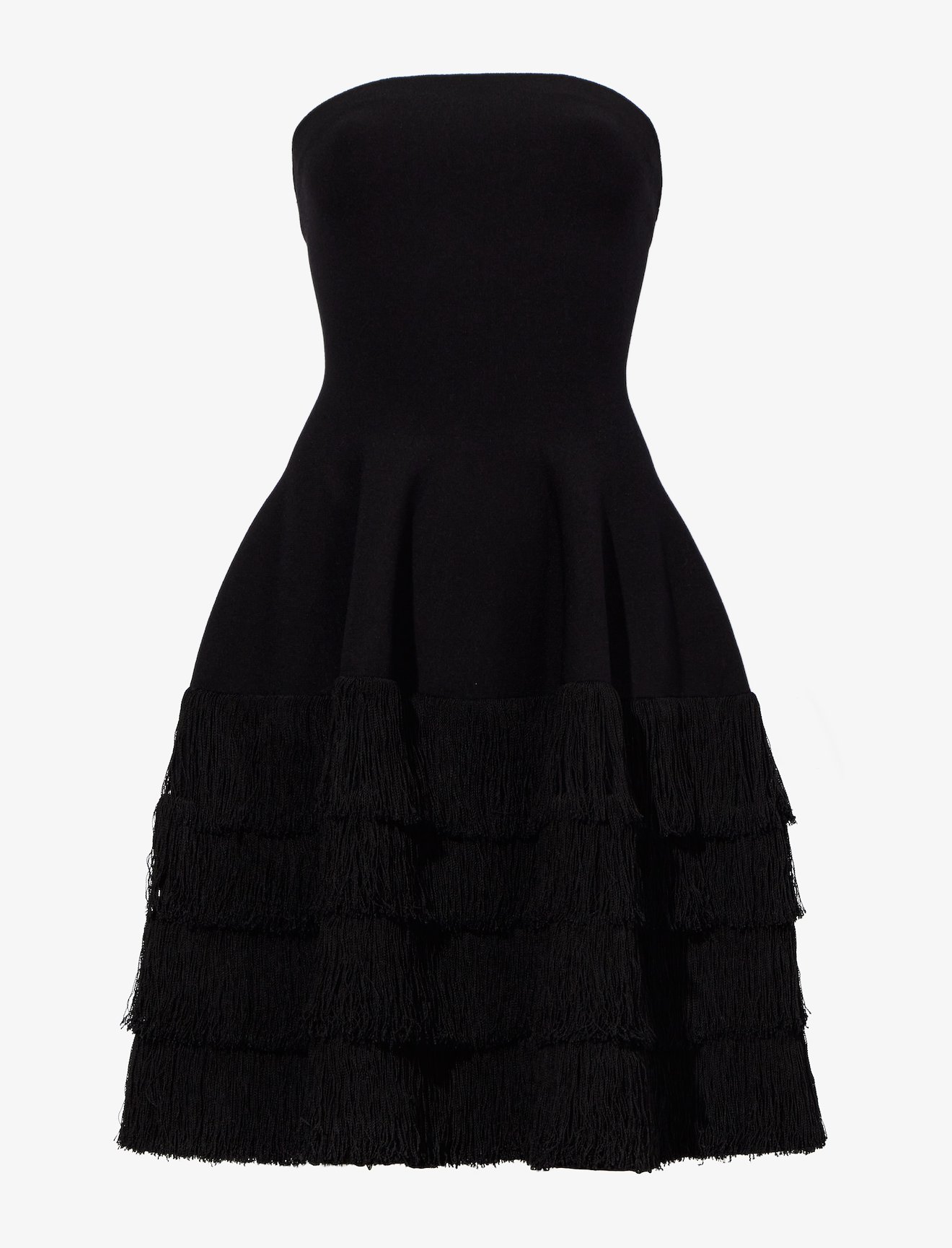 Textured Fringe Knit Sculpted Dress #4