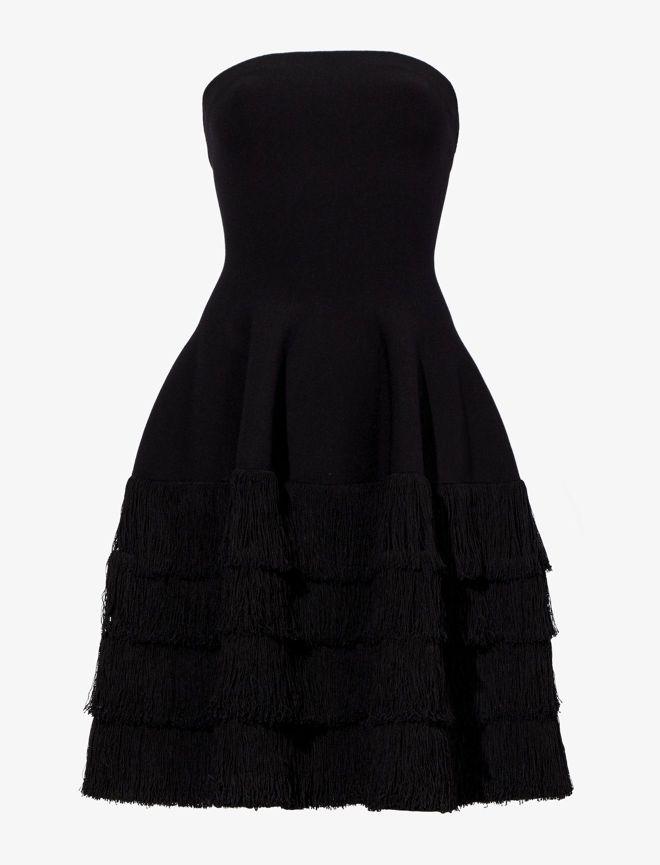 Textured Fringe Knit Sculpted Dress #4