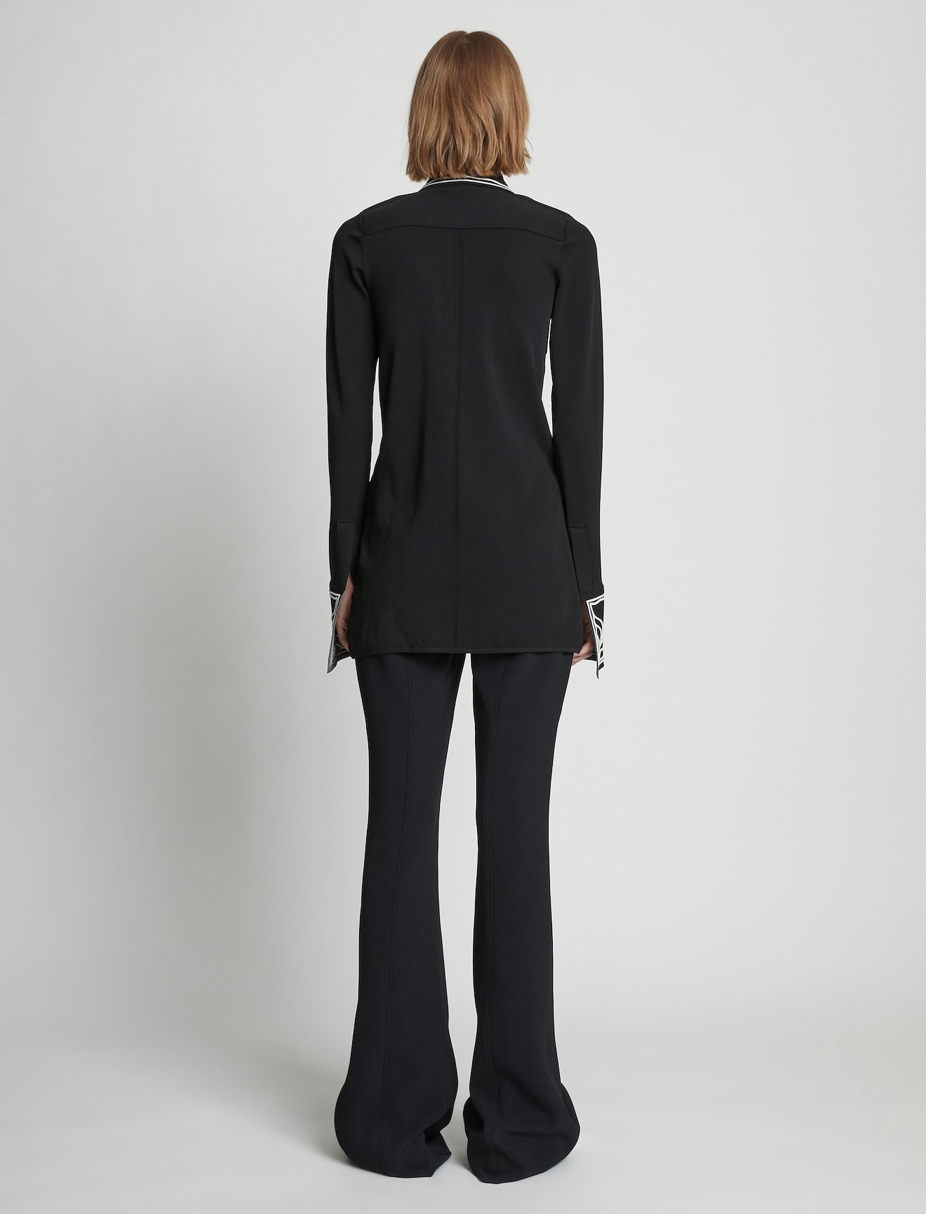 Cloque Jacquard Knit Shirt #3