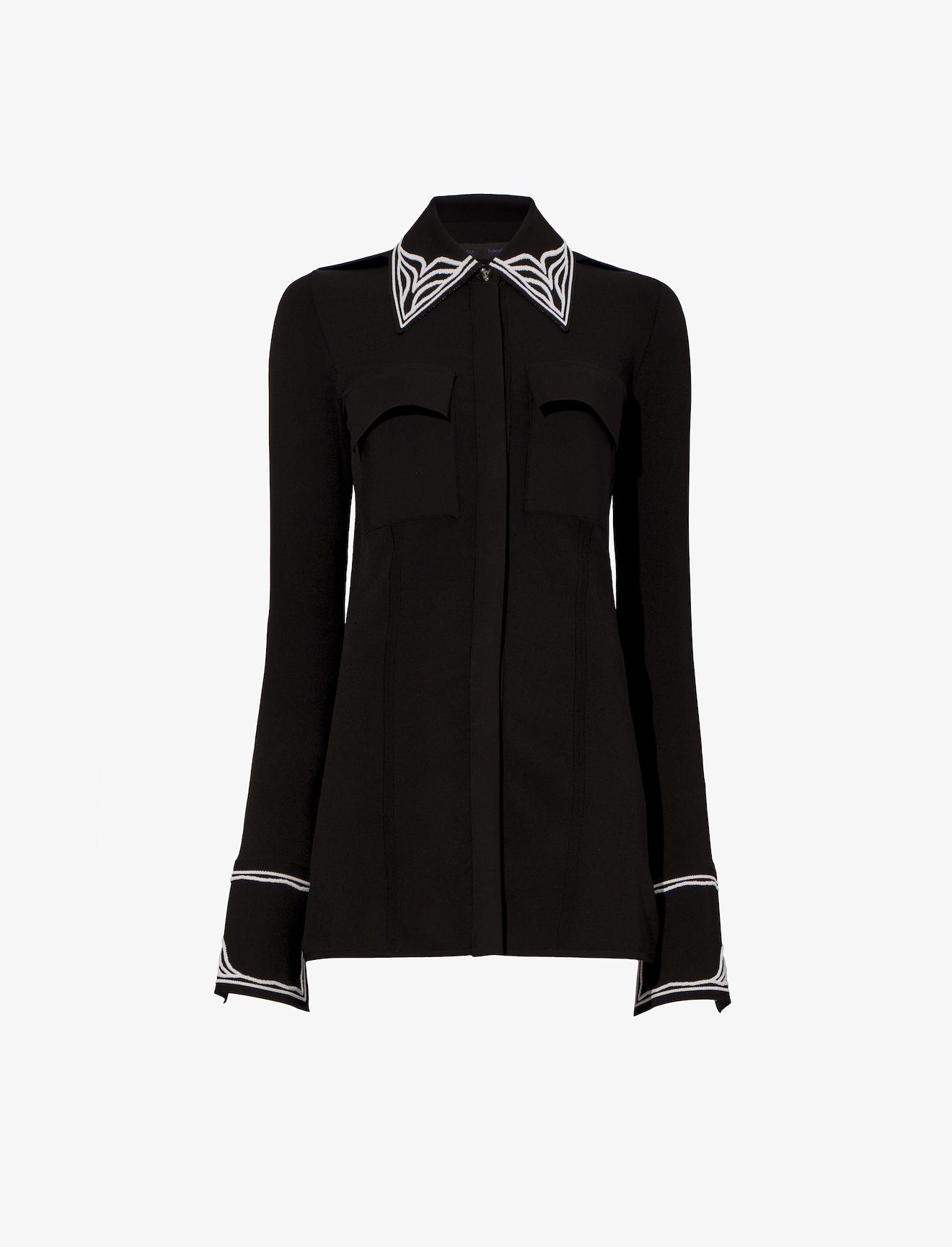 Cloque Jacquard Knit Shirt #5