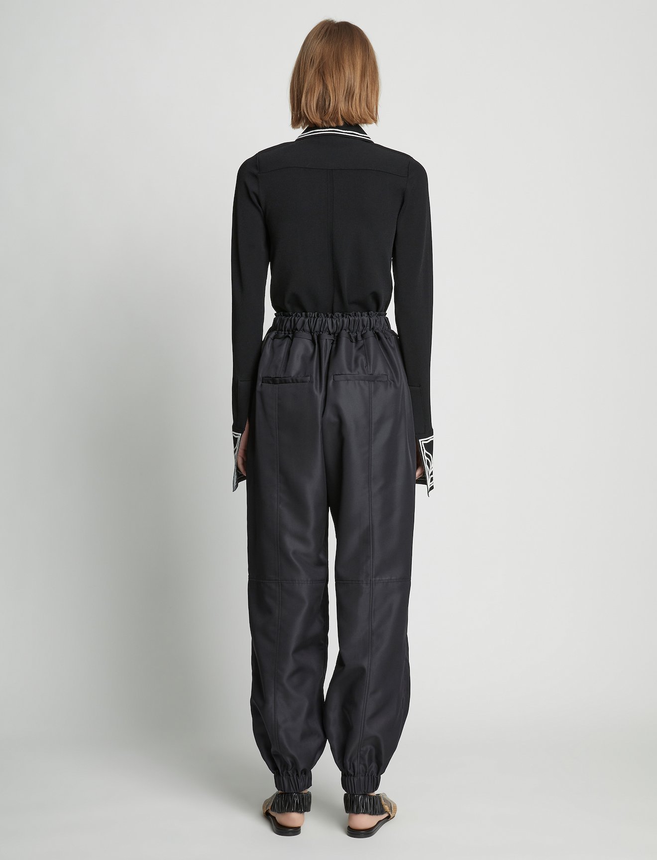 Silk Nylon Taffeta Pull on Pant #2