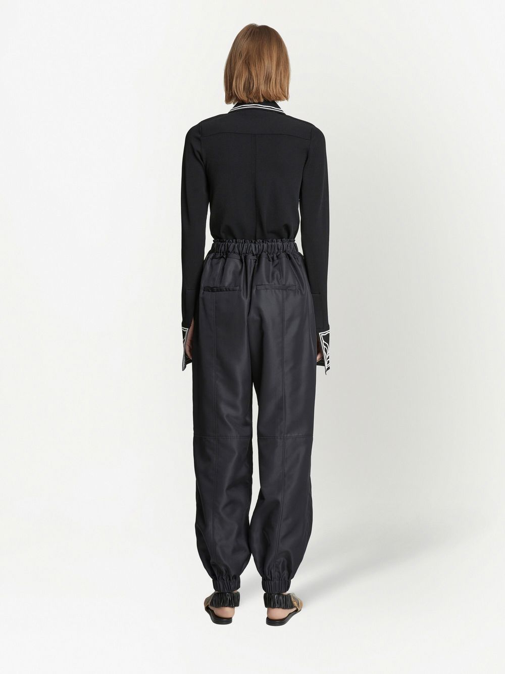 Proenza Schouler Silk Nylon Taffeta Pull On Pant Women