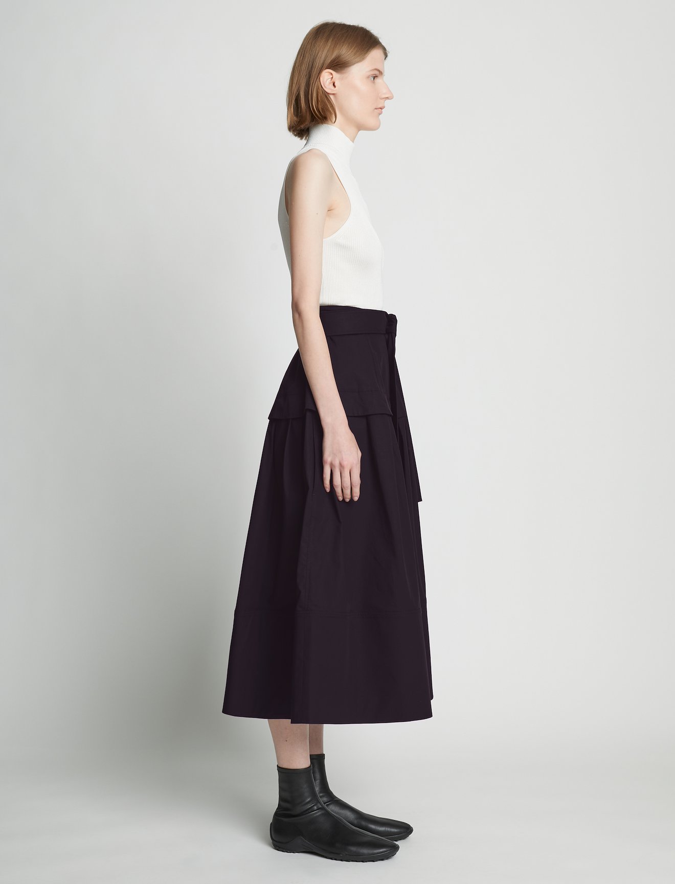 Poplin Belted Skirt #1