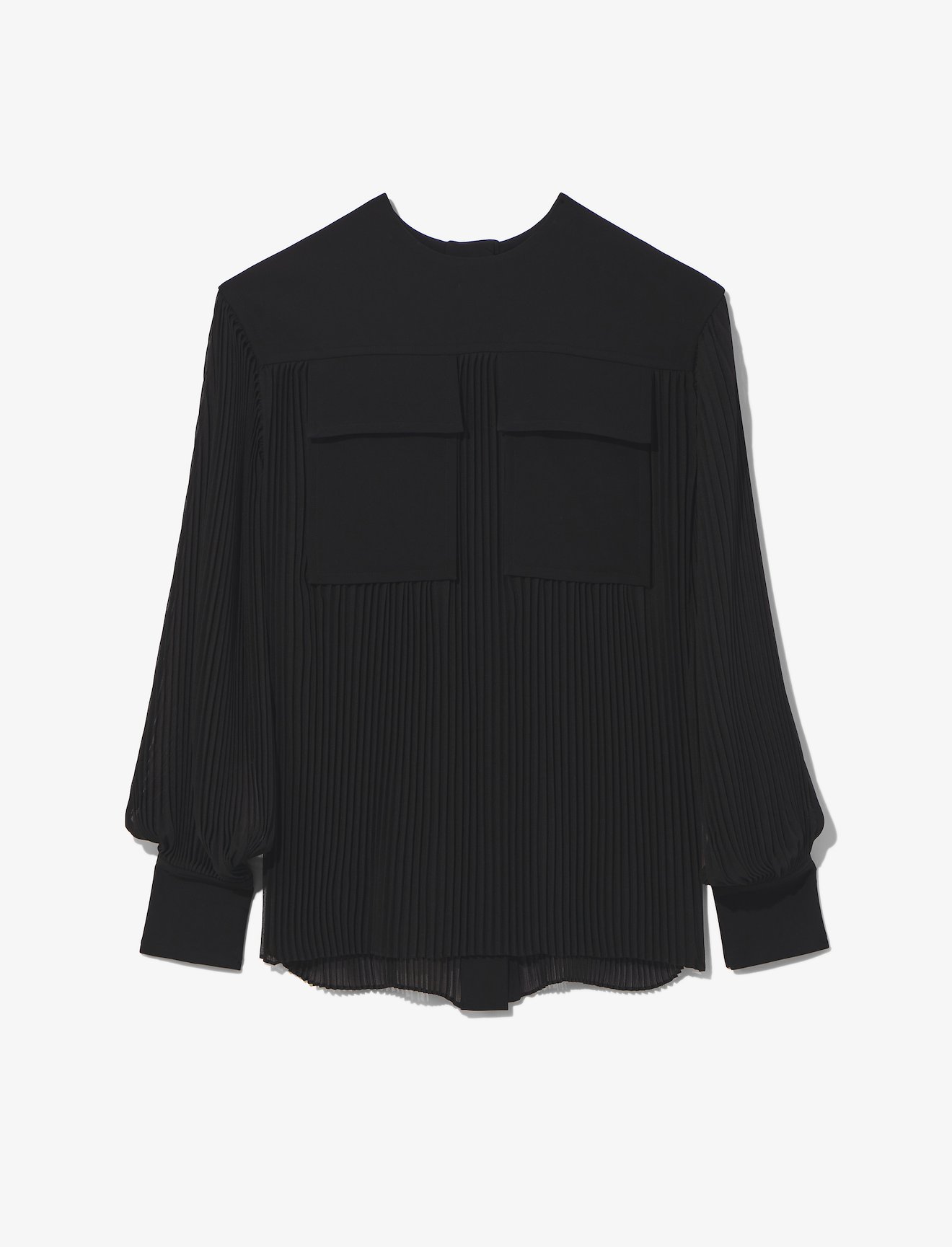 Sheer Pleated Flou Top #5