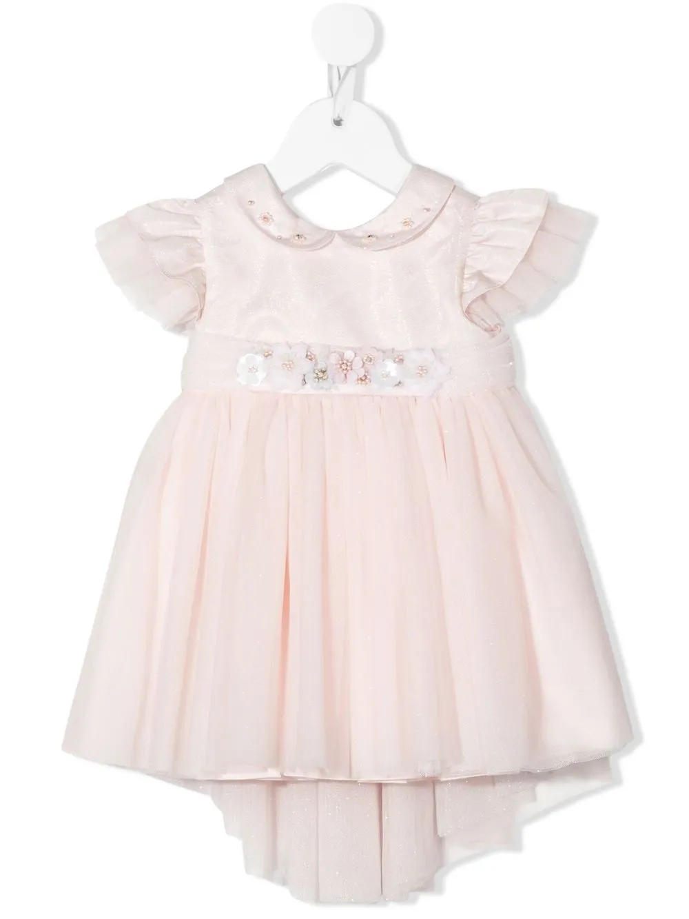 

Lapin House vestido midi acampanado a capas - Rosado