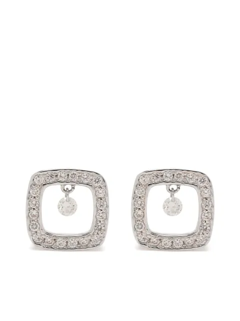 PONTE VECCHIO aretes Vega en oro blanco de 18kt con diamantes