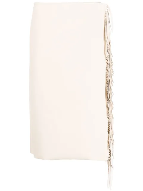 Stella McCartney fringed wrap skirt