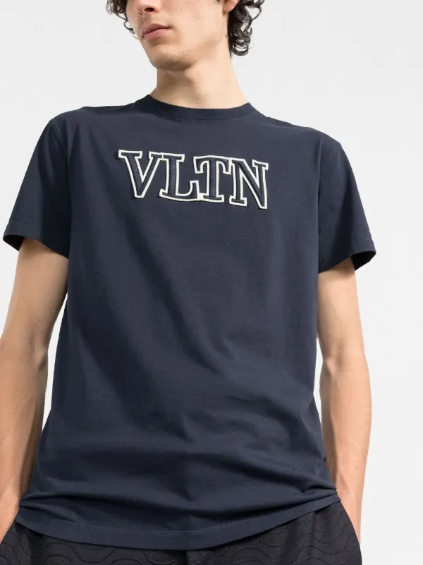 Valentino Garavani VLTN logo-embroidered T-shirt - Farfetch