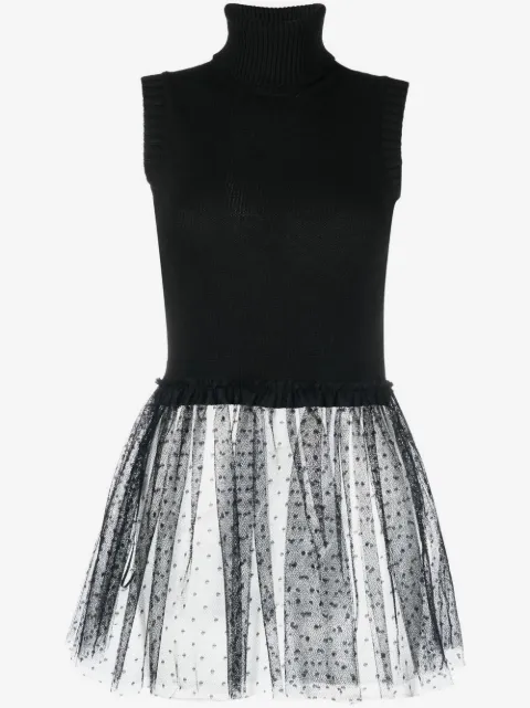 RED Valentino knitted peplum top