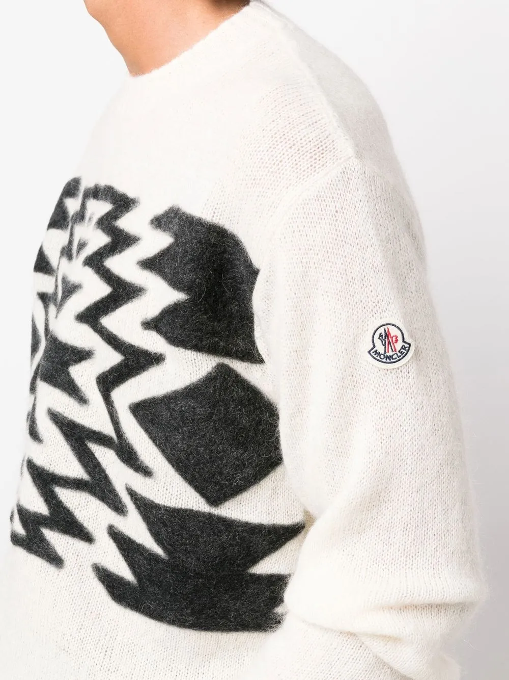 White cheap moncler sweater