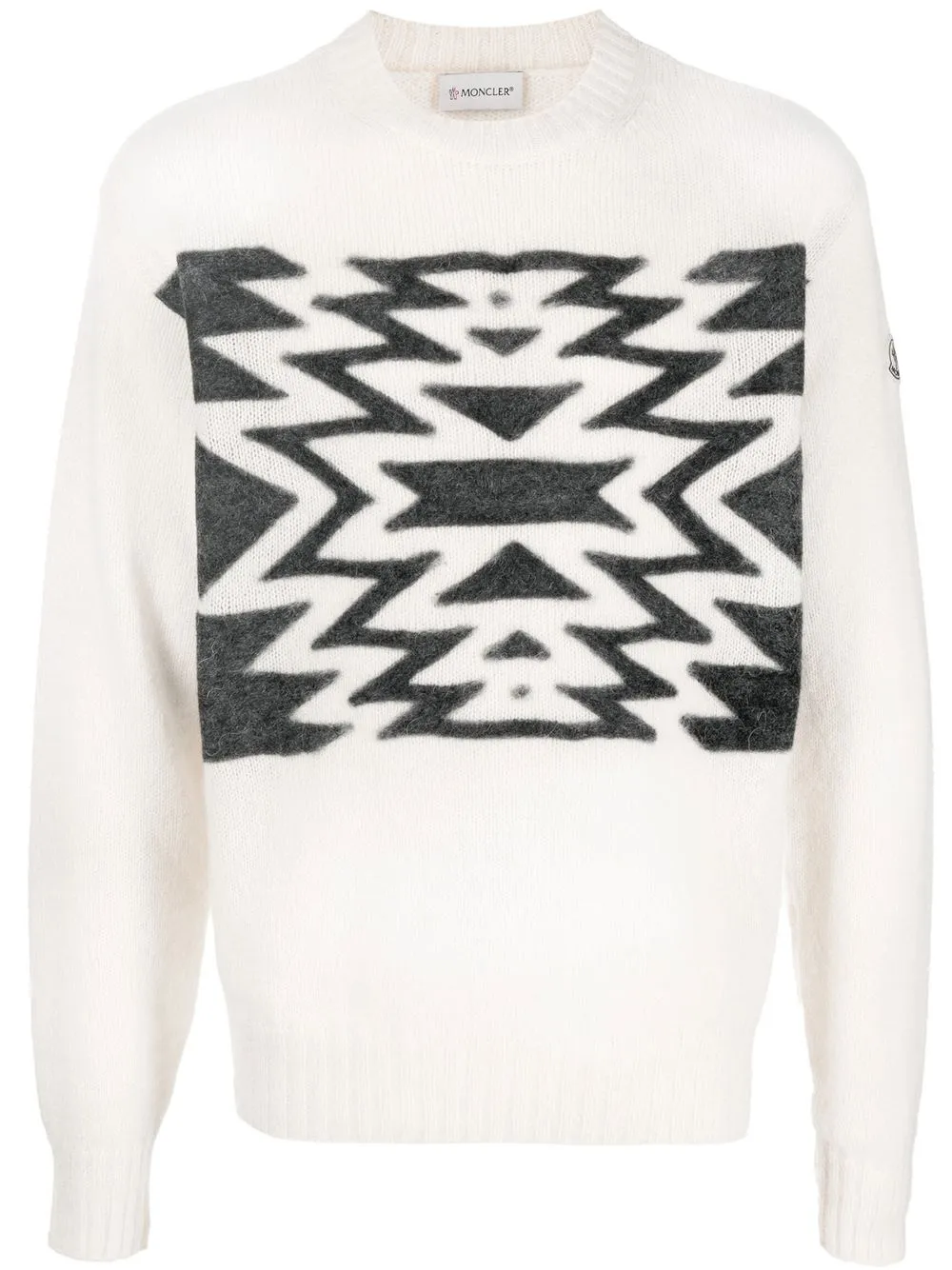 Moncler Patterned intarsia-knit Jumper - Farfetch