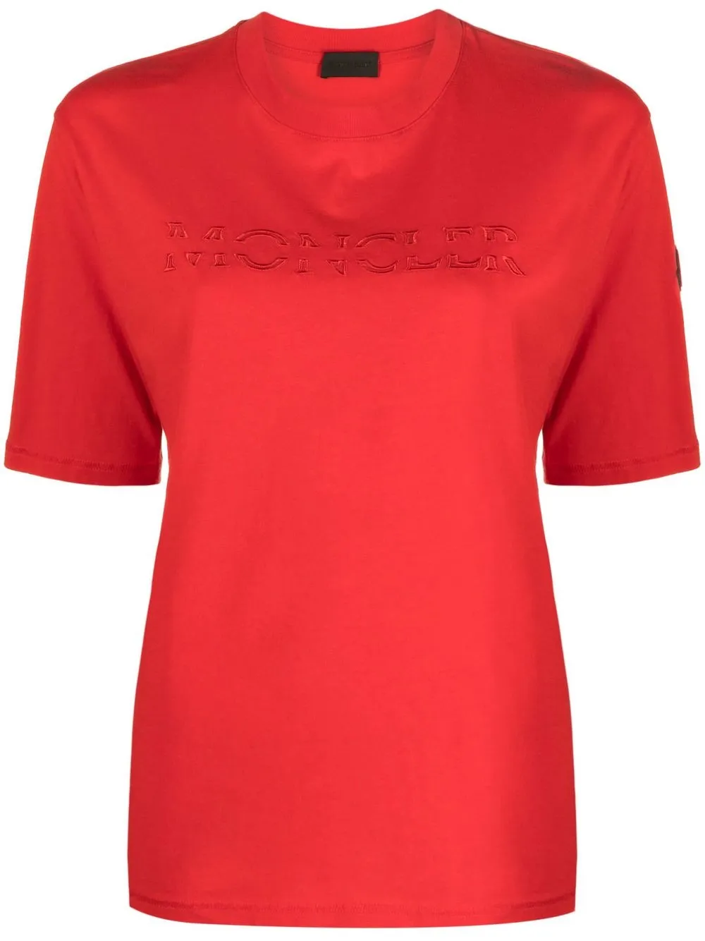 

Moncler playera con logo bordado - Rojo