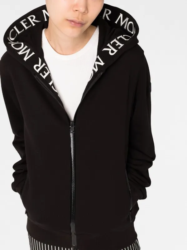 Moncler Monogram Zip-Up Hoodie