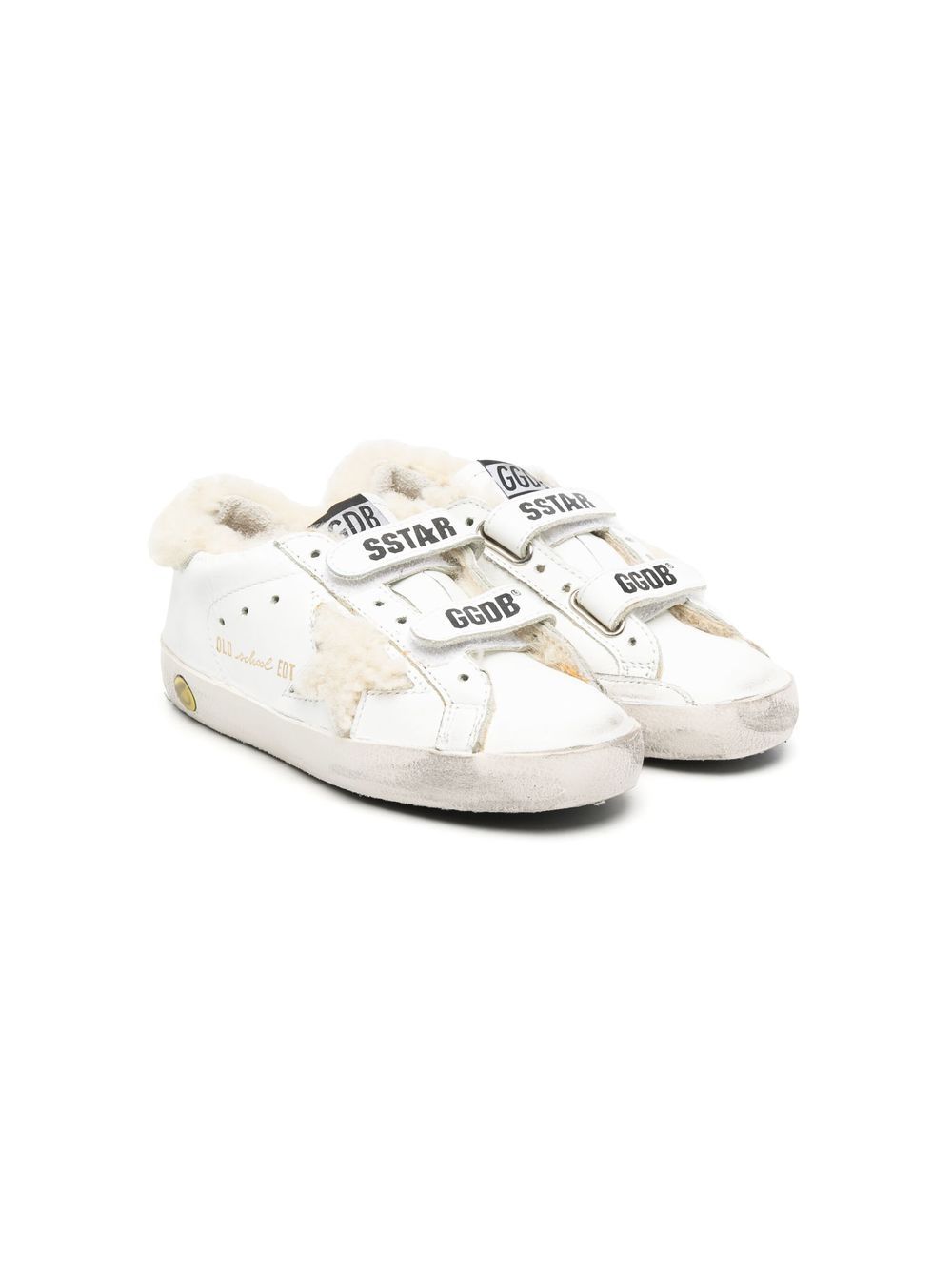 

Golden Goose Kids tenis Old School texturizados - Blanco