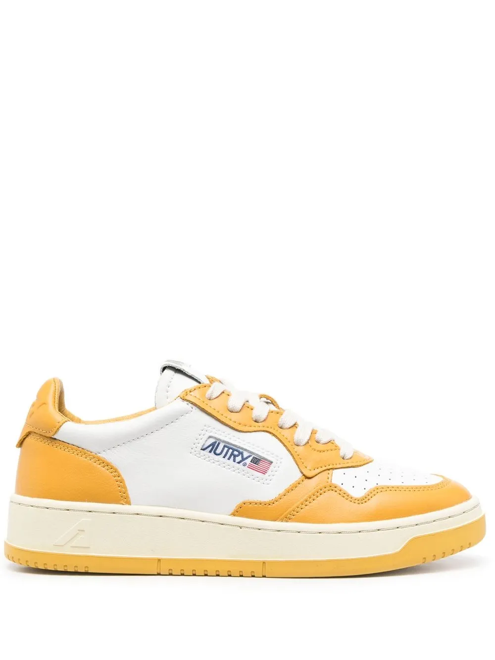 

Autry lo-top leather sneakers - Yellow