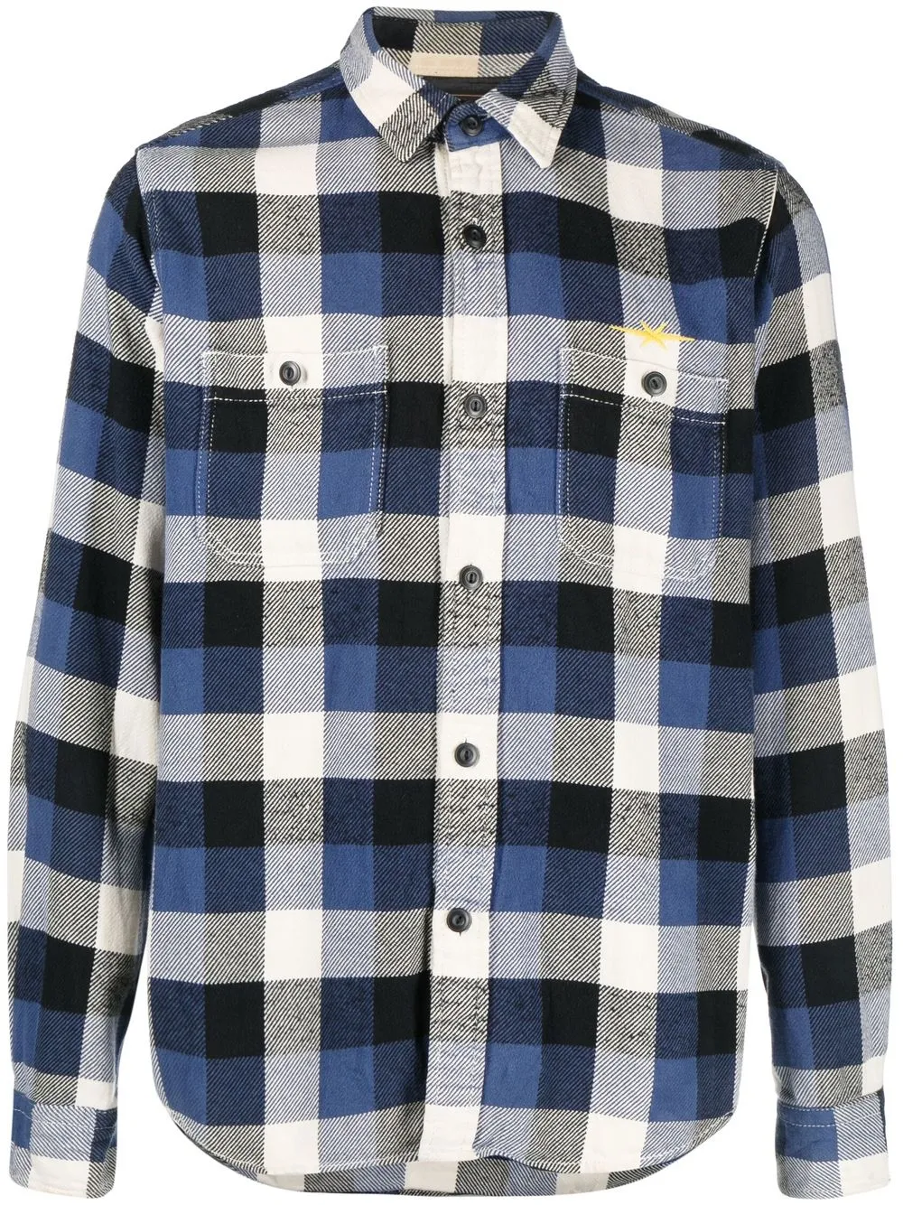 

Phipps check flannel shirt - Blue