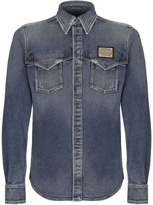 Dolce & Gabbana slim-fit Denim Shirt - Farfetch