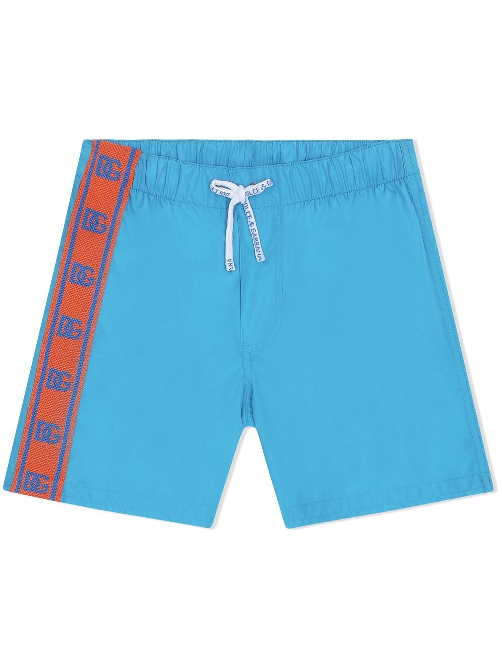 Dolce & Gabbana Kids DG-logo swim shorts - Blue