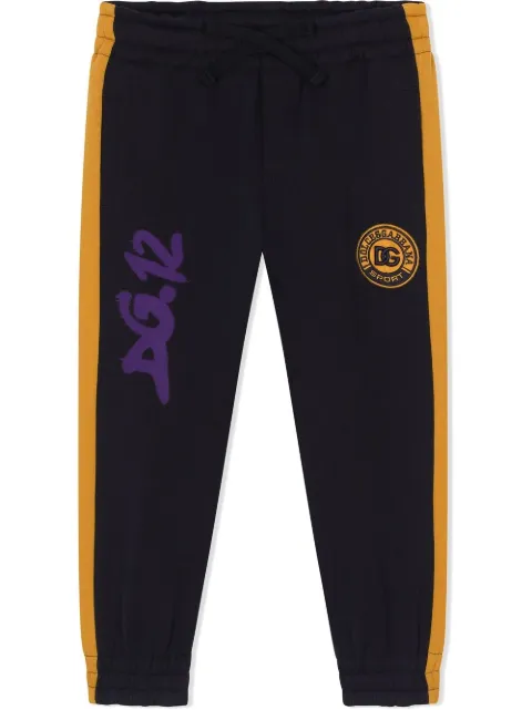 Dolce & Gabbana Kids DG logo-patch track trousers