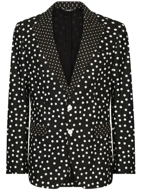 Dolce & Gabbana polka-dot print blazer