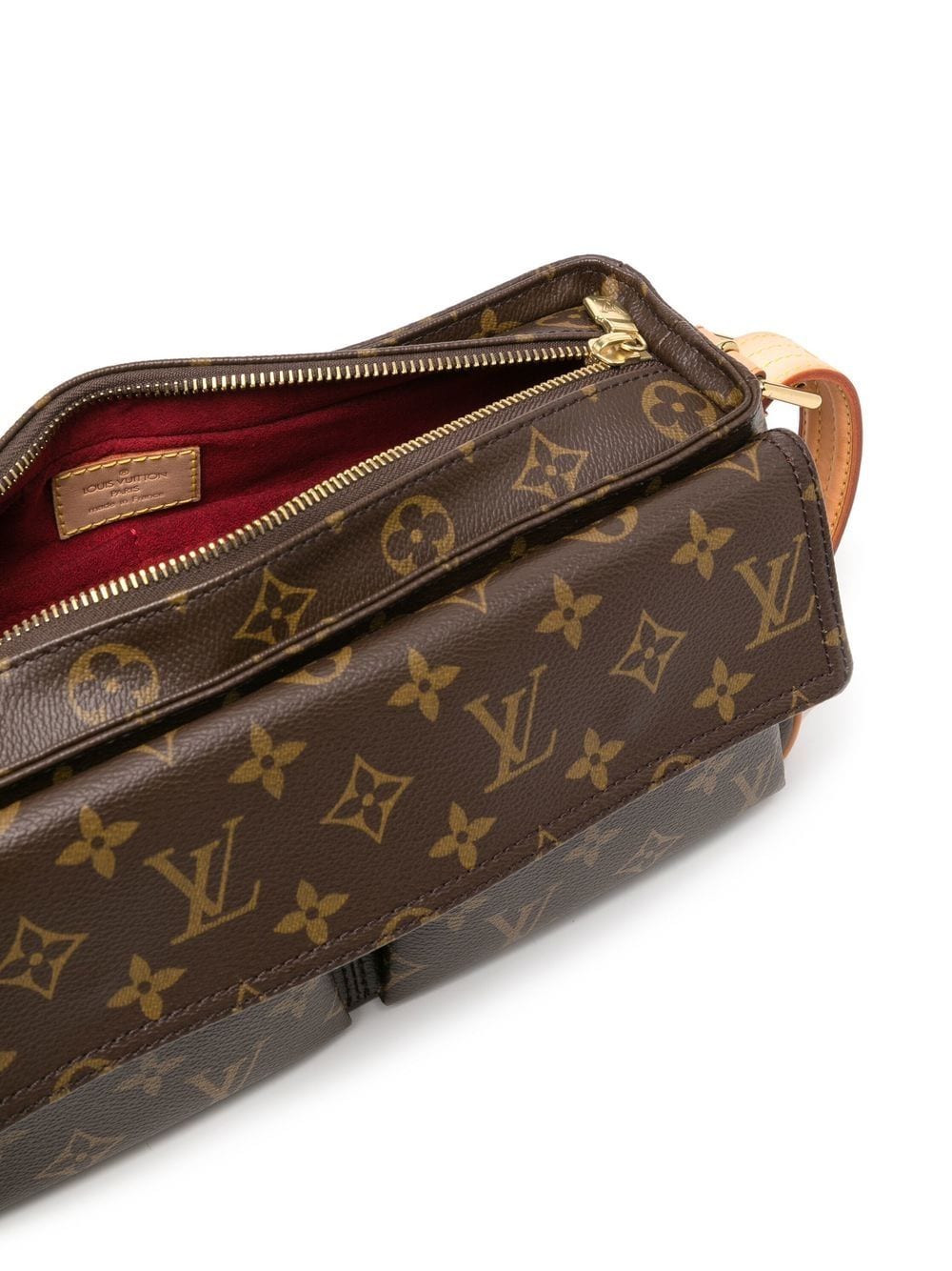 Louis+Vuitton+Viva+Cite+Shoulder+Bag+PM+Brown+Canvas+Monogram for sale  online