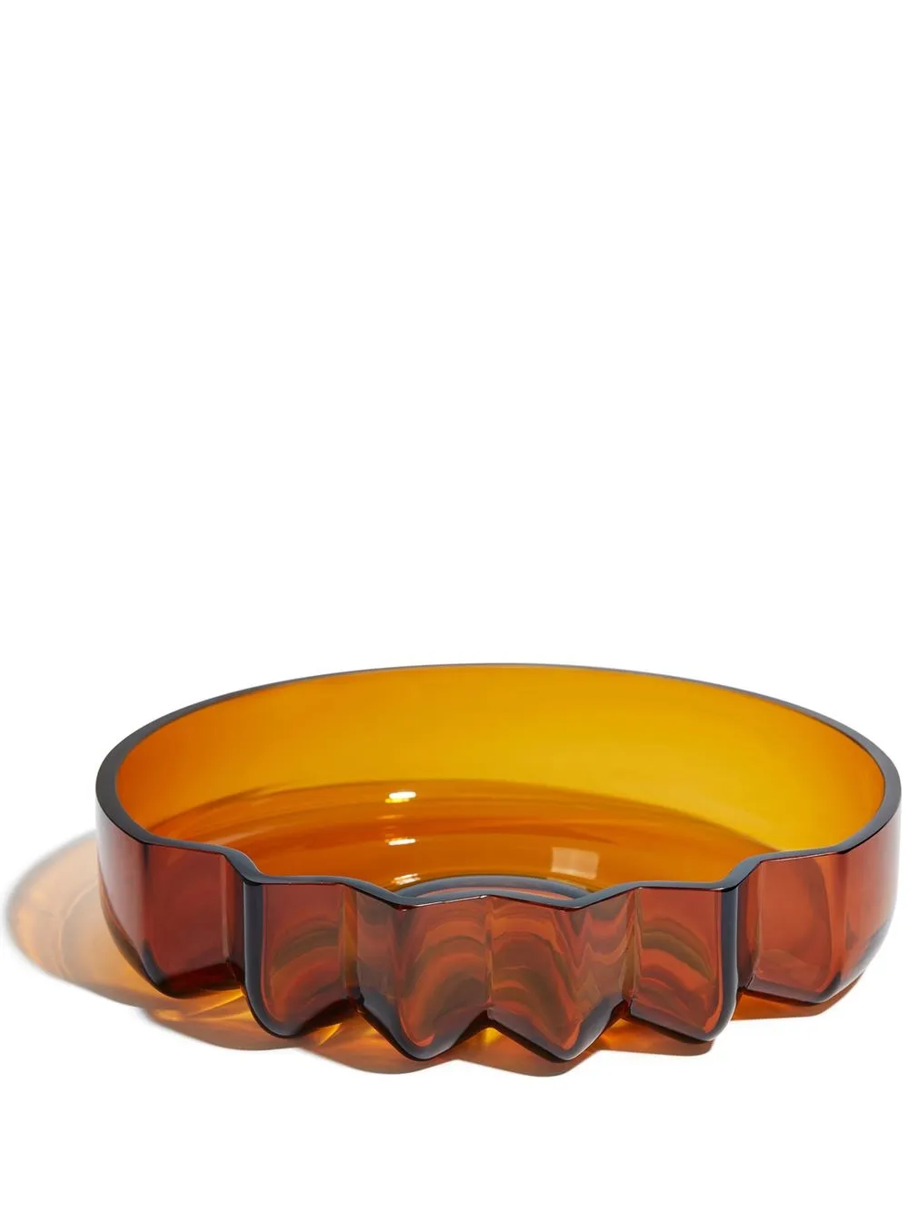 

Zaha Hadid Design Pulse glass platter - Orange