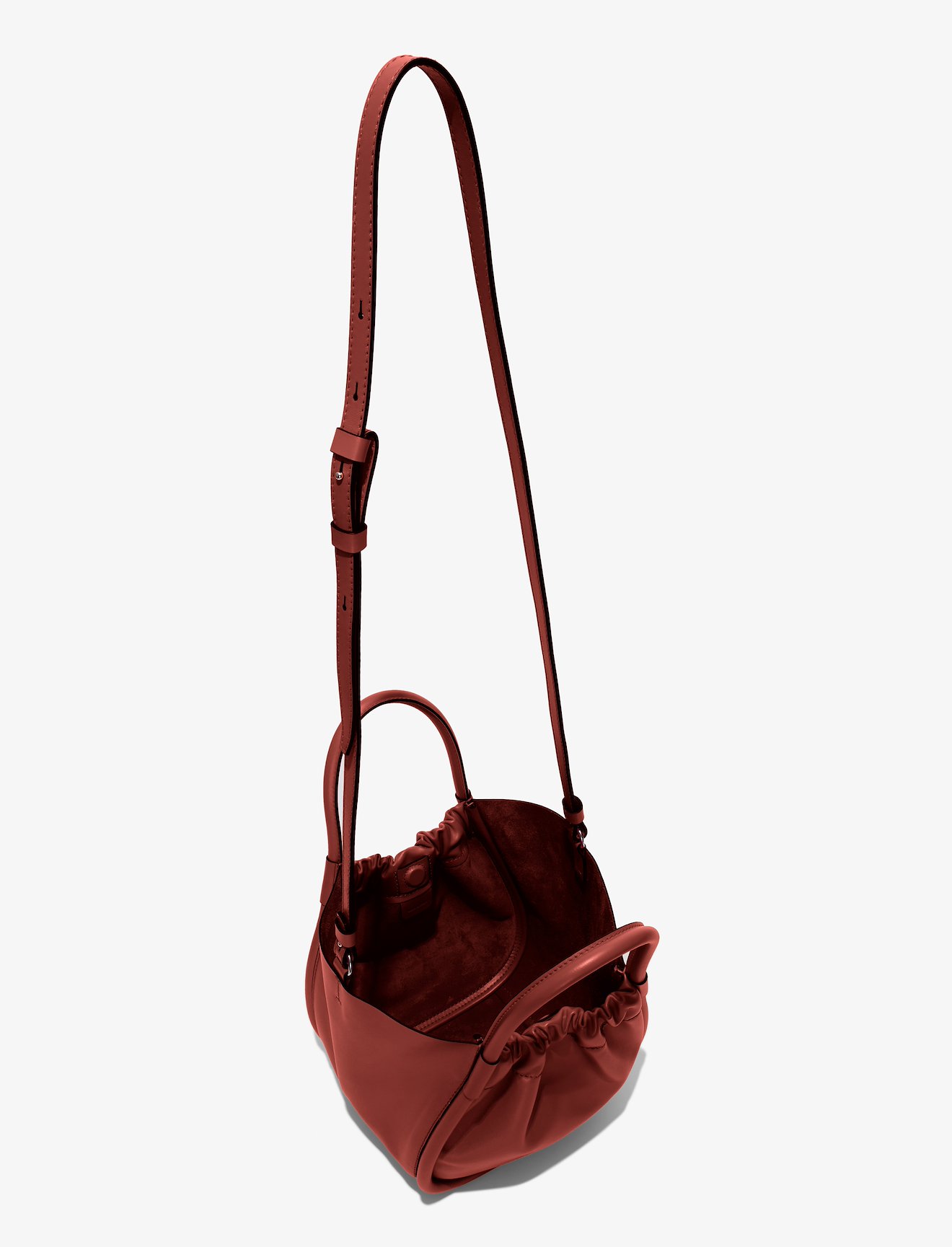 Small Ruched Crossbody Tote #4