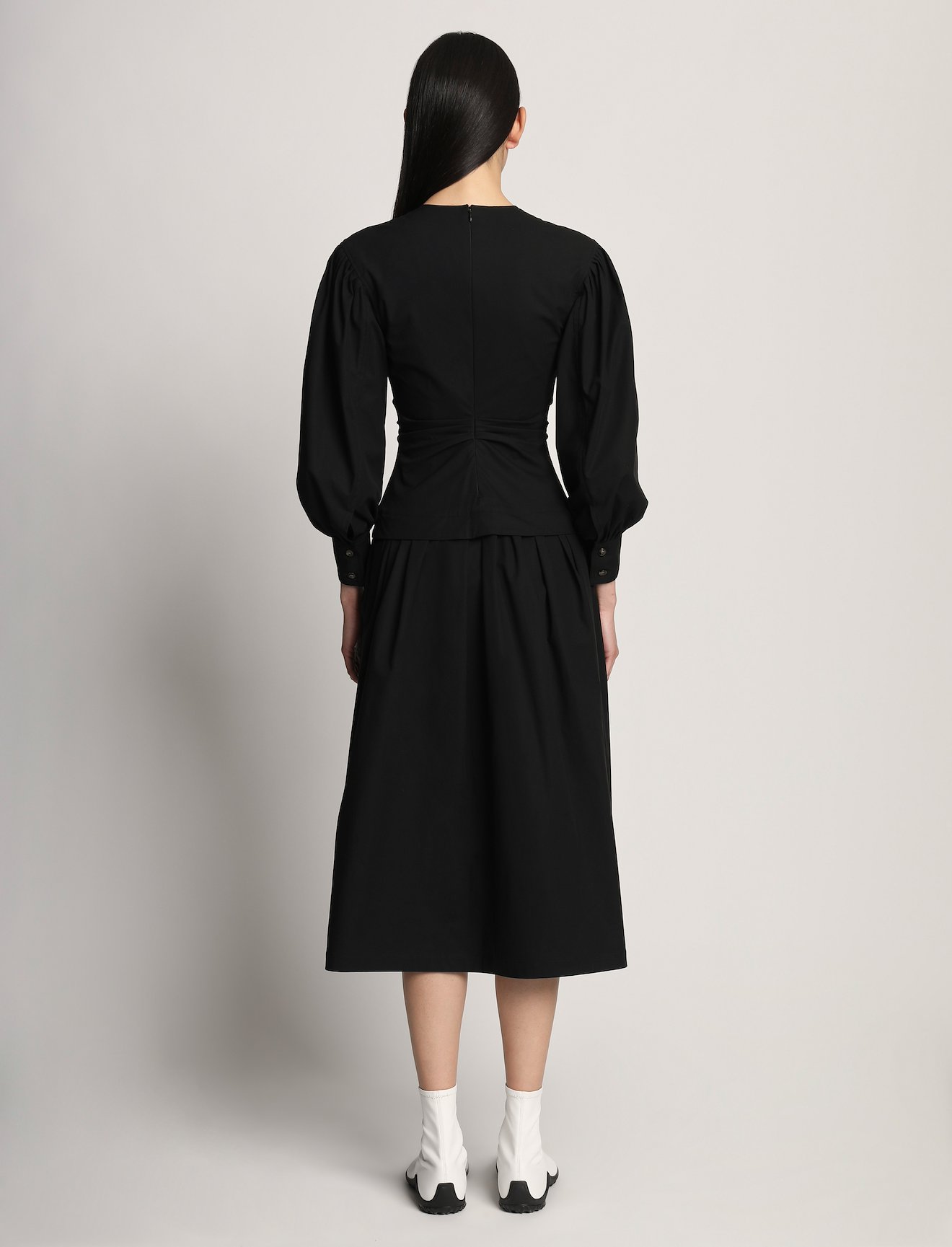 Poplin V-neck Dress #2