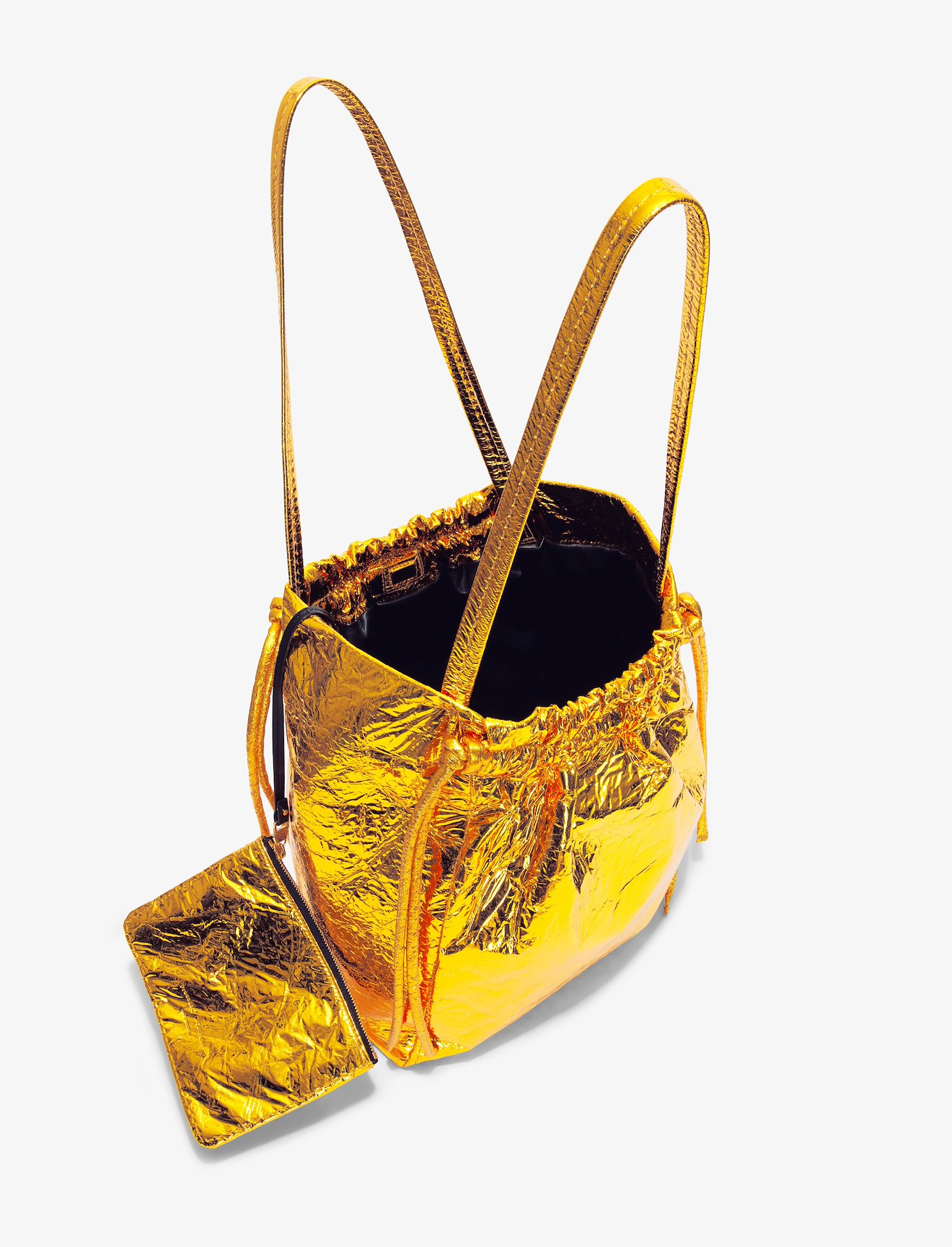 Metallic Drawstring Tote #4