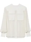 Proenza Schouler sheer pleated blouse - White