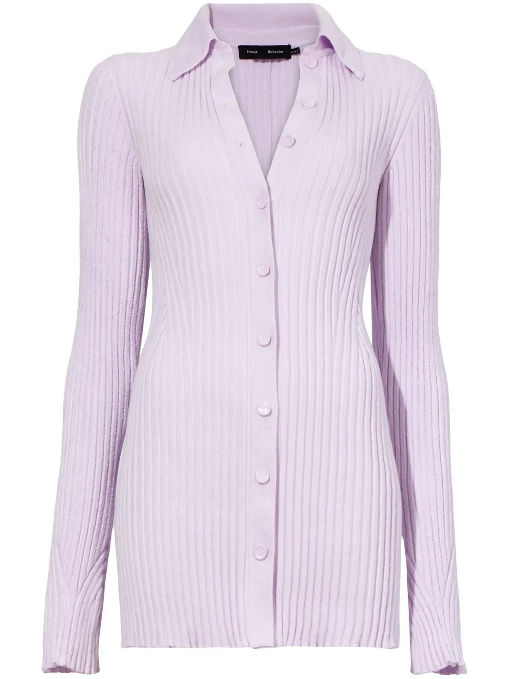 

Proenza Schouler ribbed-knit velvet shirt - Purple