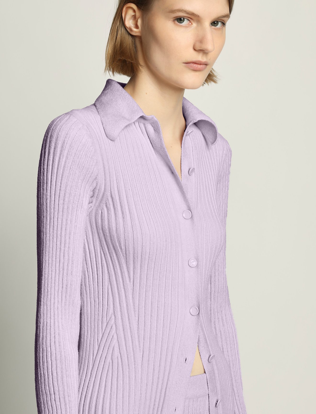 Velvet Rib Knit Shirt #4
