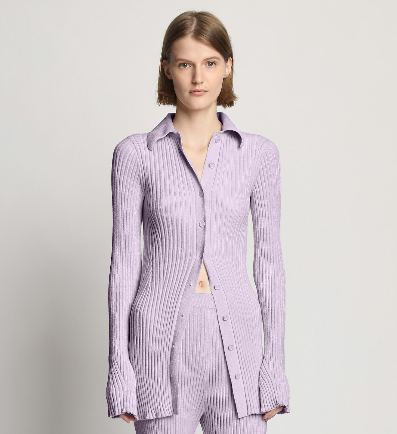 Velvet Rib Knit Shirt