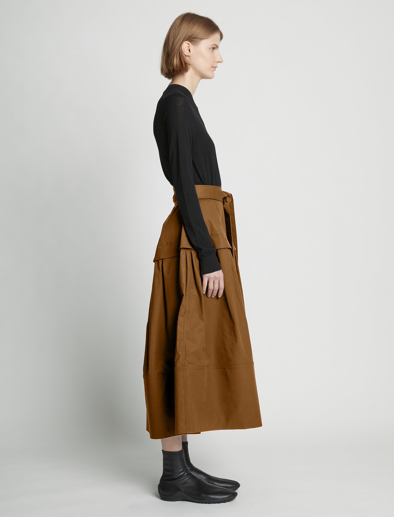 Poplin Belted Skirt #1