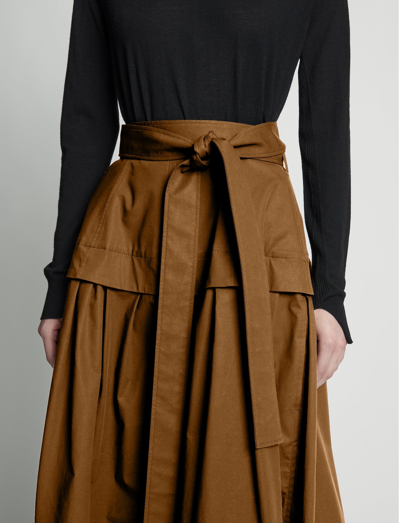 Poplin Belted Skirt #3