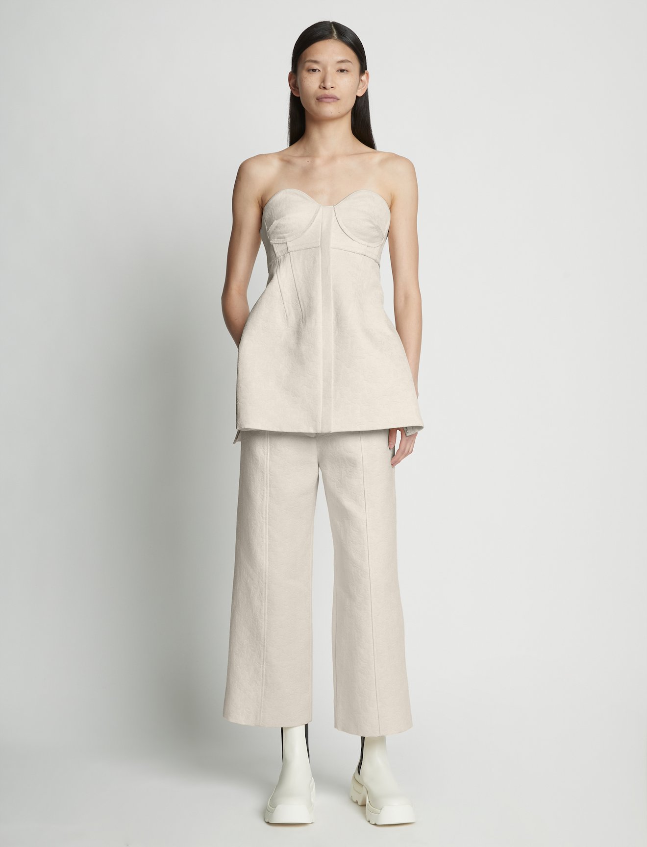 Cotton Wool Jacquard Bustier #1