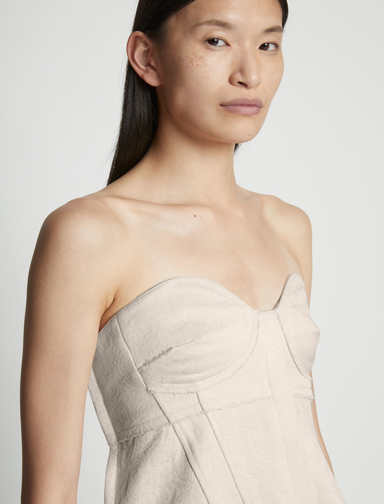 Cotton Wool Jacquard Bustier #4