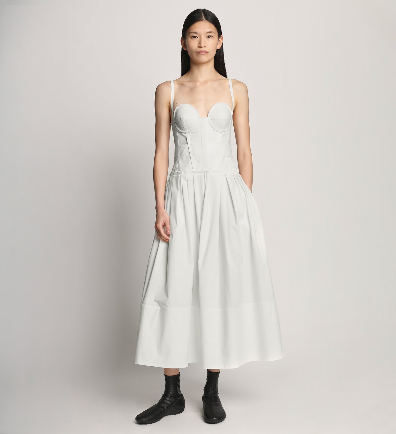 Poplin Bustier Dress