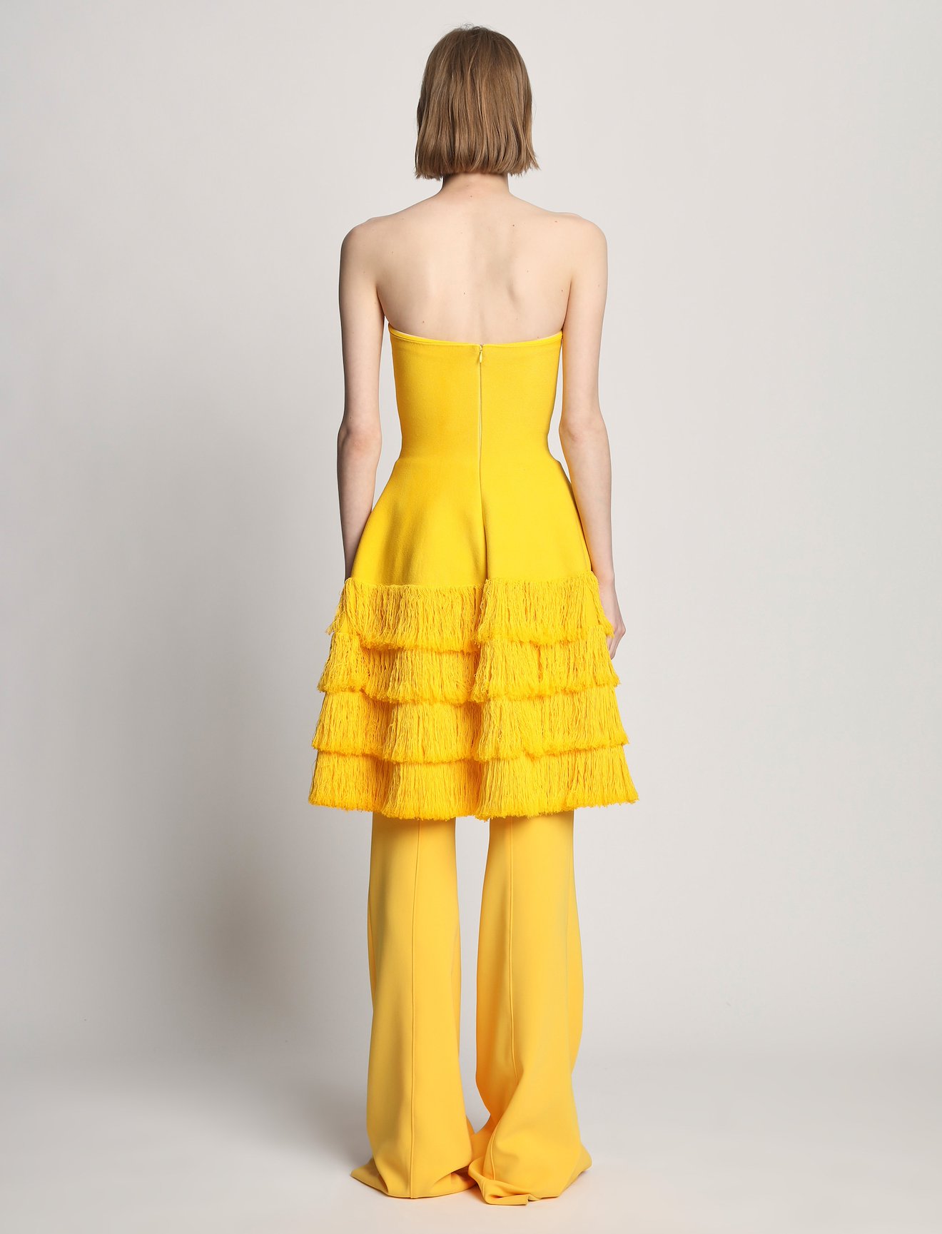 Textured Fringe Knit Sculpted Dress #2