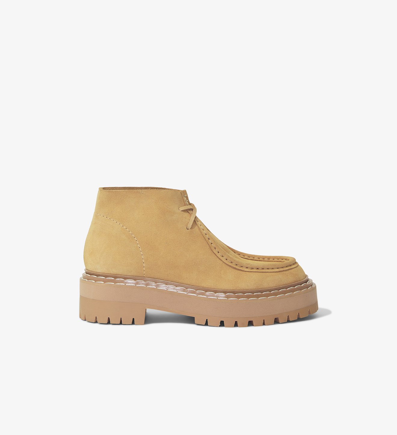Lug Sole Platform Lace-Up Boots