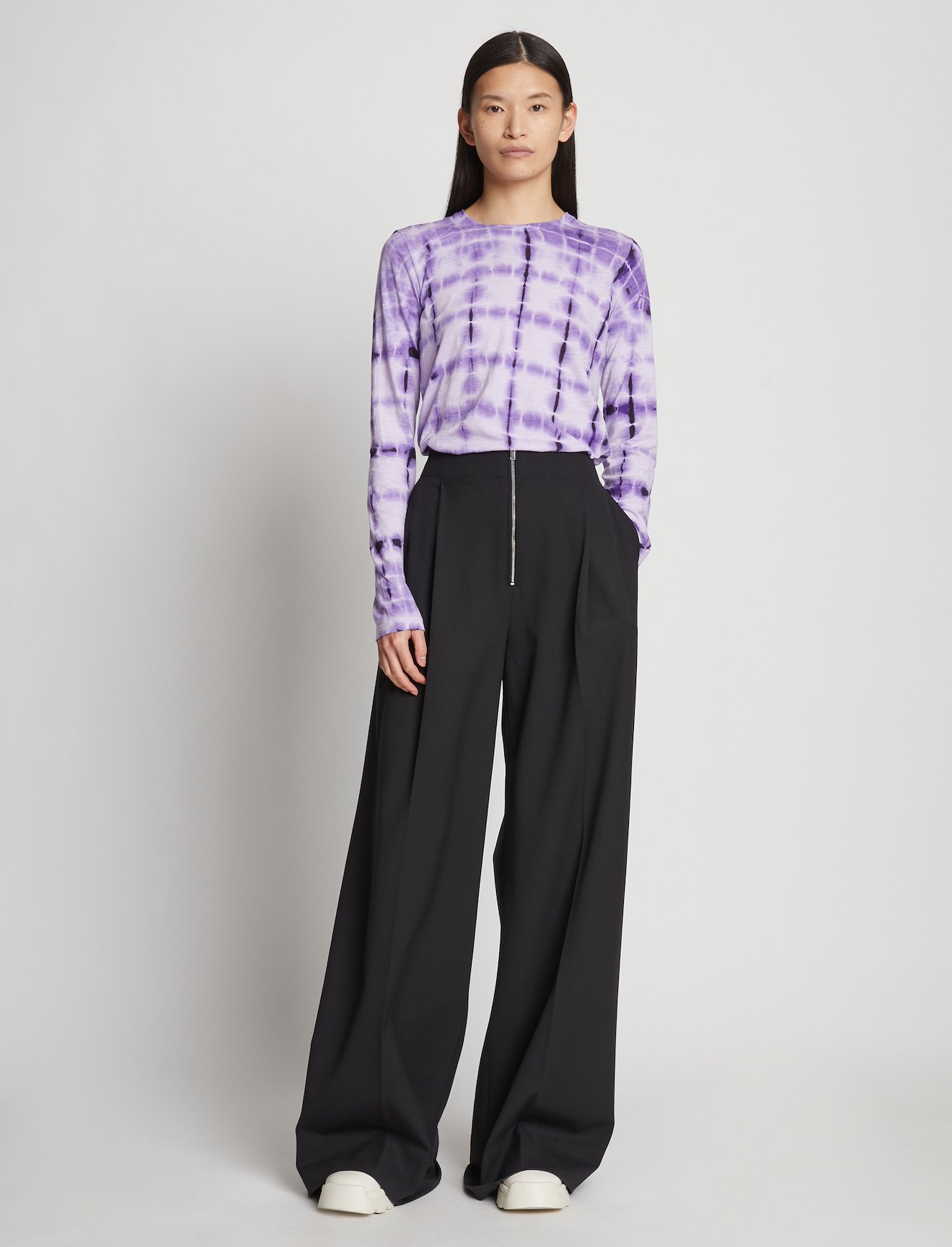 statsminister sneen tæt Tie Dye T-Shirt in purple | Proenza Schouler