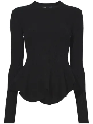 Peplum jumper shirt best sale