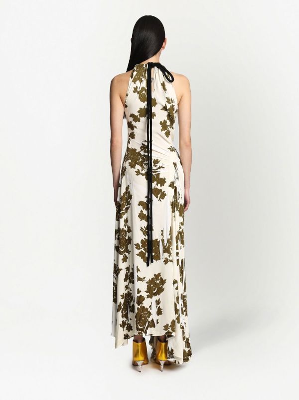 Proenza Schouler floral print Sleeveless Gown Farfetch