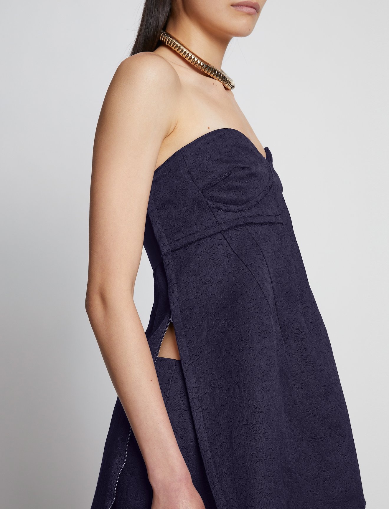 Cotton Wool Jacquard Bustier #4