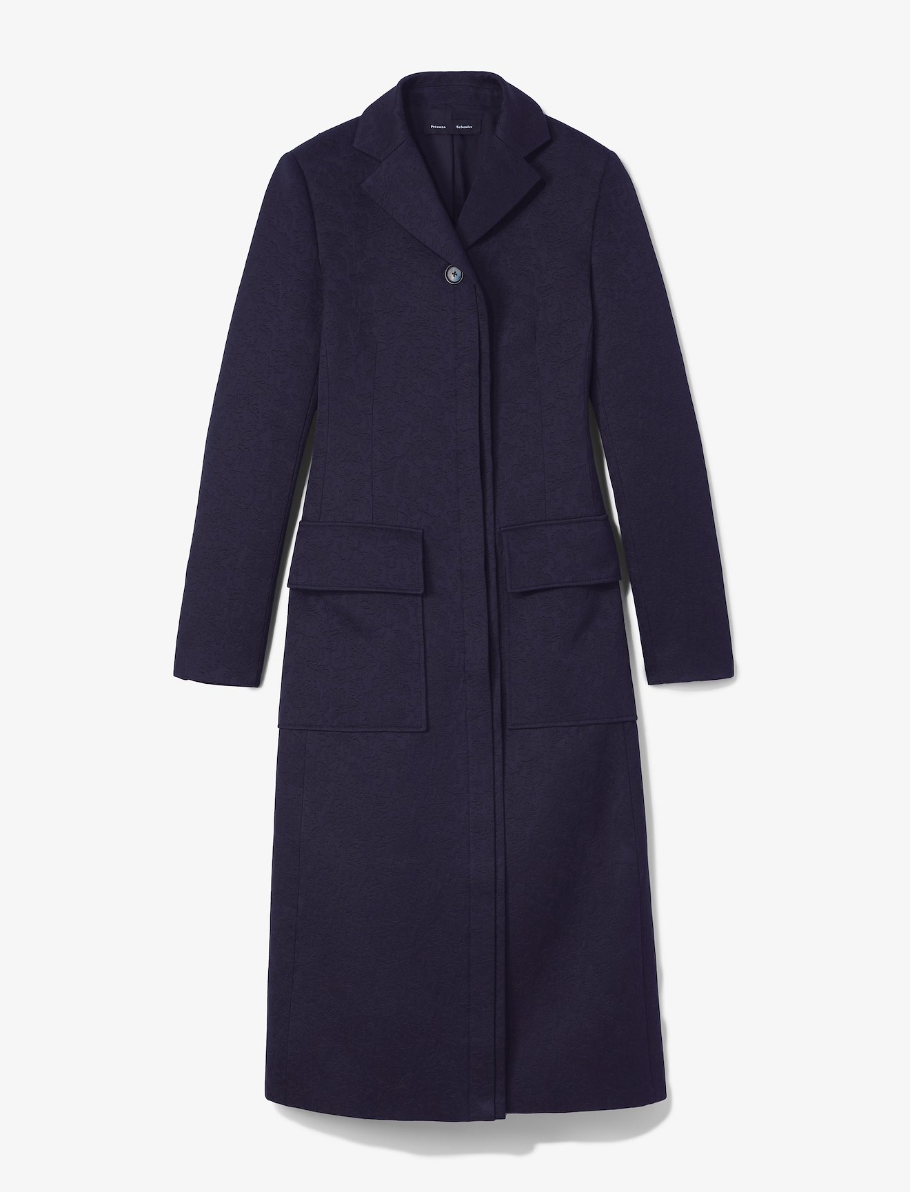 Cotton Wool Jacquard Coat #4