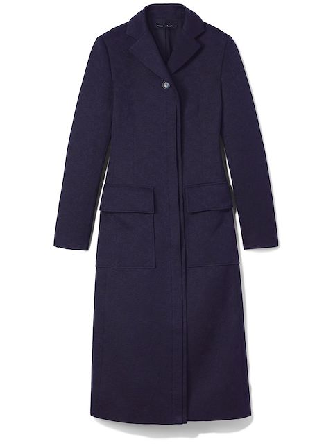 Proenza Schouler A-line jacquard coat