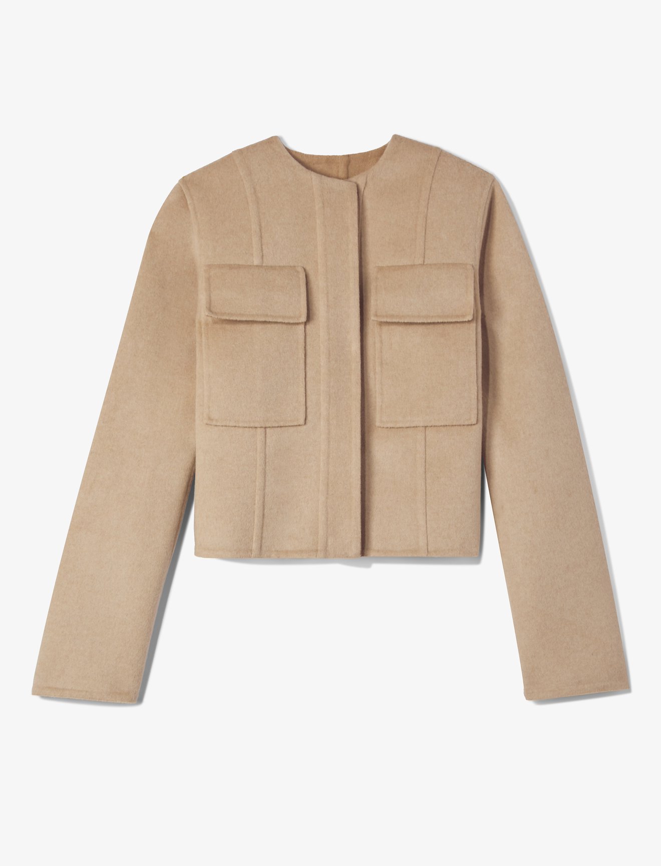 Eco Wool Double Face Crop Jacket #5
