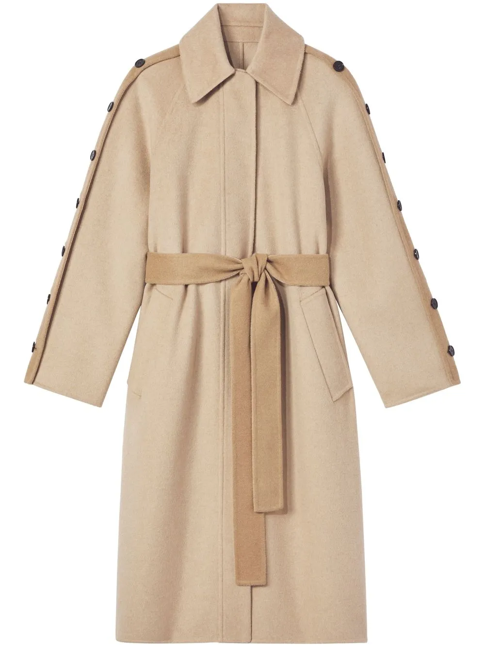 

Proenza Schouler buttoned-sleeves single-breasted coat - Neutrals