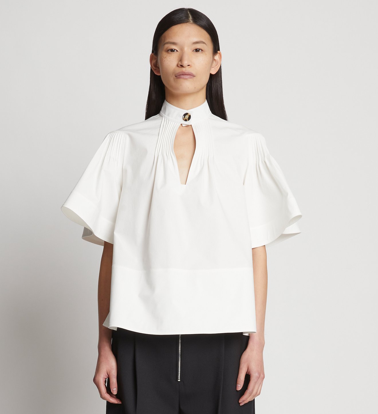 Poplin Pintuck Top