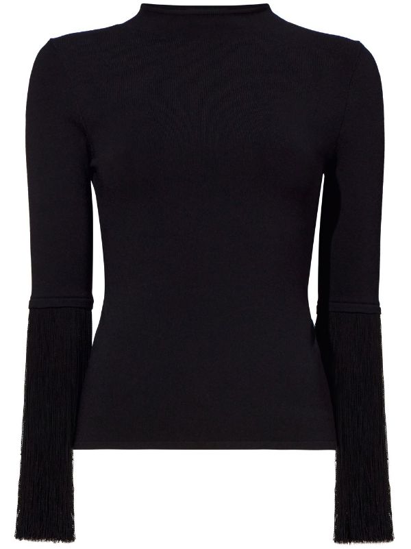 Proenza Schouler fringe detail Knitted Top Farfetch